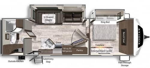 best travel trailer with king bed