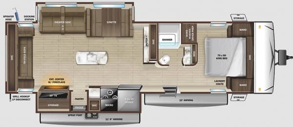 travel trailer with double slide out