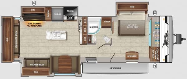 travel trailer with double slide out