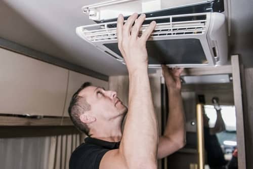 travel trailer air conditioner repair near me