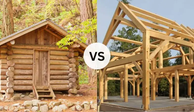 Difference Between a Log Cabin And Timber Frame