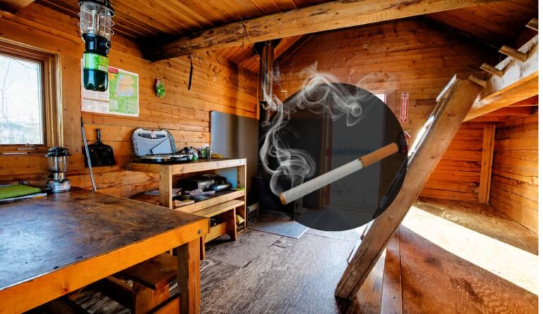 Can You Get Cigarette Smoke Out of Log Cabin?